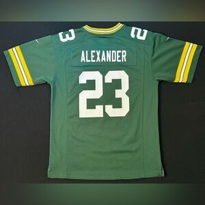 Nike Jaire Alexander Green Bay Packers #23 Home Green Game Jersey Youth Large
